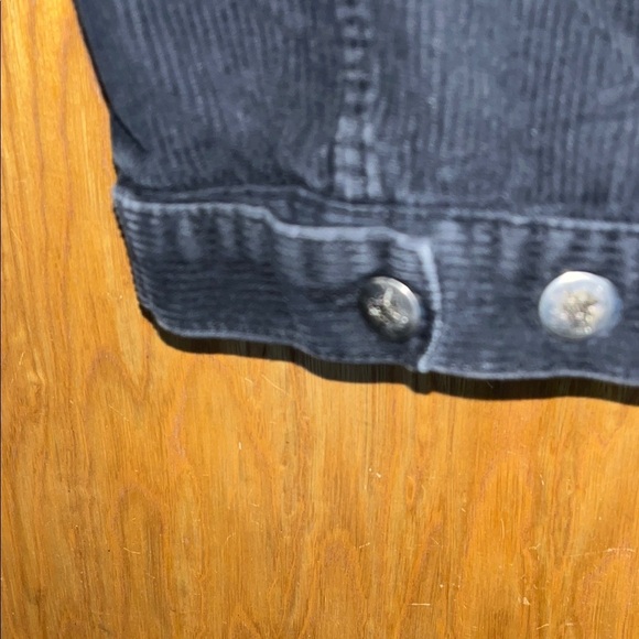 Retro Vintage Black Corduroy Unisex Western Jacket Beetle Juice size Small - Picture 12 of 14